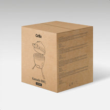 GrillX Kamado Barbecue - 13 Inch - Inkluderet Opbevaringscover - Barbecue Egg - Kulgrill - Sort - Ø 27 cm