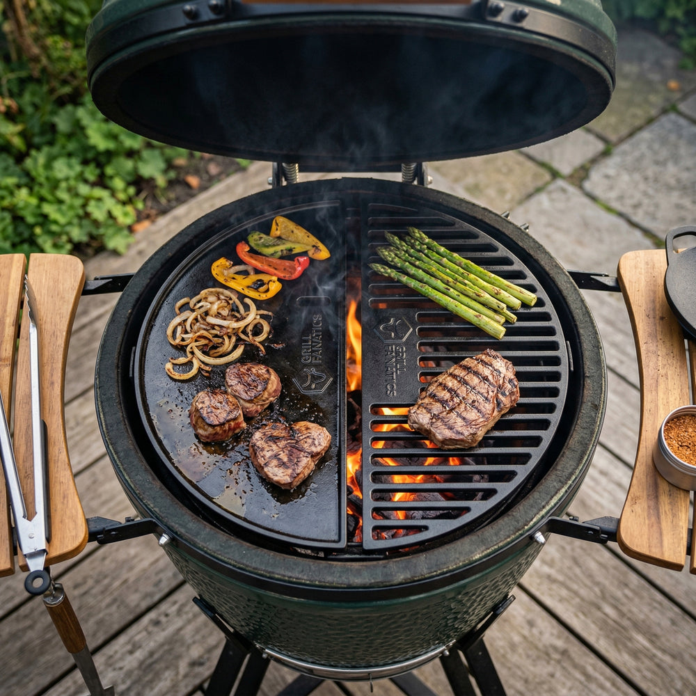 Cookinglife Grill Halve Maan Rooster Gietijzer - Velegnet til 46 cm Kamadoer