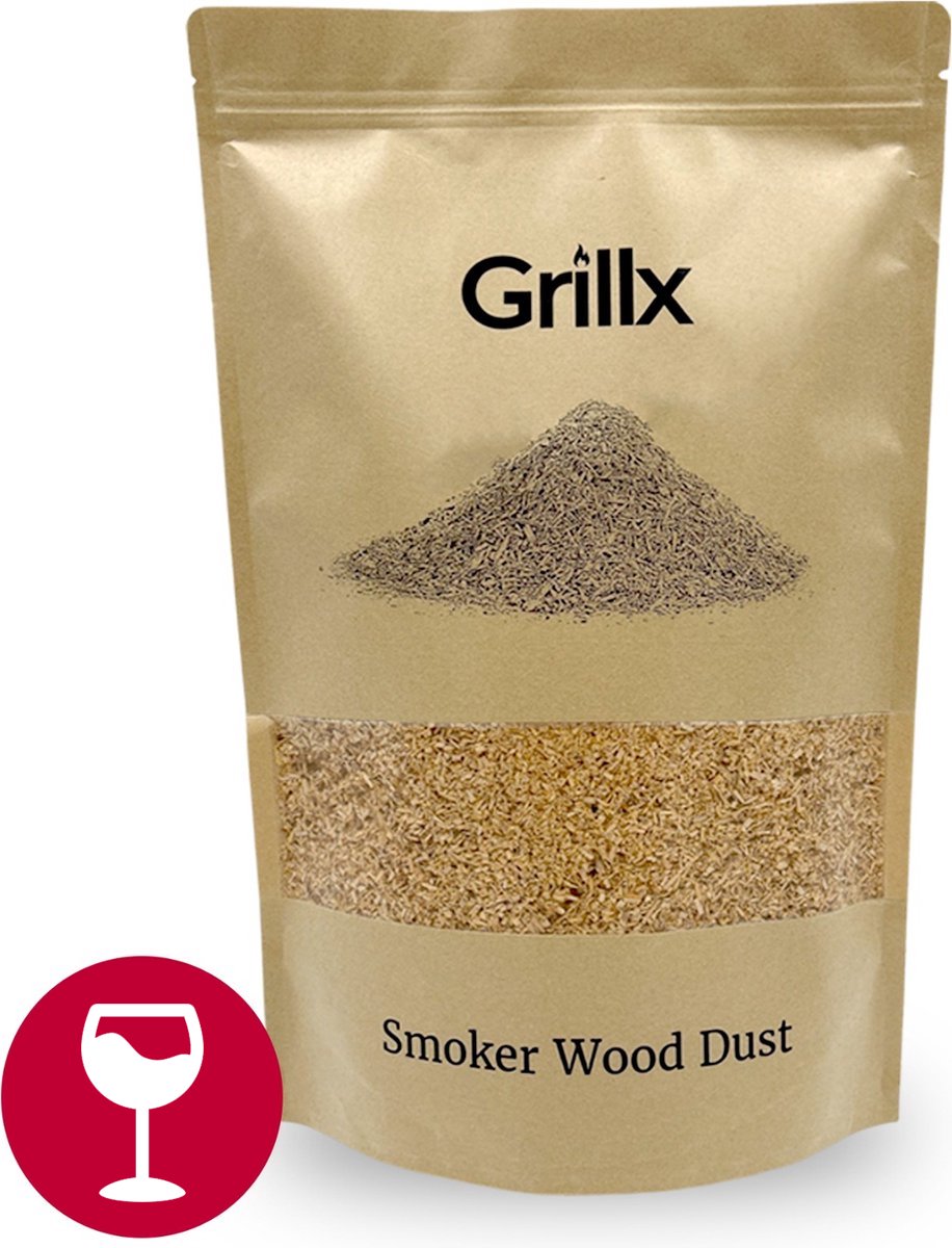 Grillx Rookmot Rød Vin - Til Kold Rygning - 3 Liter