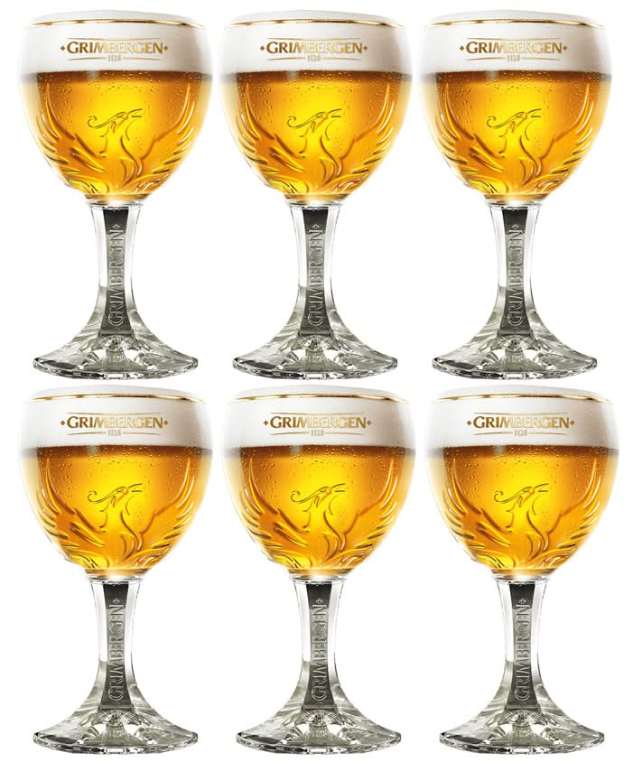 Grimbergen Bierglazen på Fod - 330 ml - 6 stk.