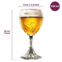 Grimbergen Bierglazen på Fod - 330 ml - 6 stk.
