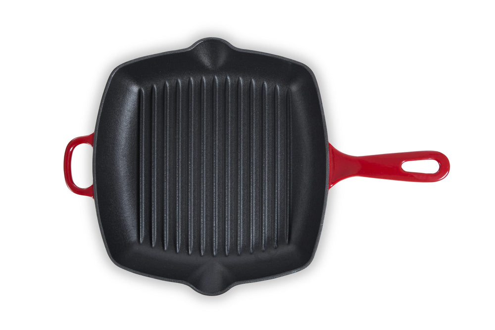 BK Grillpande Bourgogne Chili Red Gussejern 26 x 26 cm - emaljeret non-stick belægning