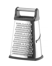 Hendi Rasp - Torenrasp fire-sidet med opsamlingsbakke - RVS - 15 x 13 x 31 cm