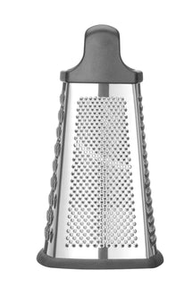 Hendi Rasp - Torenrasp fire-sidet med opsamlingsbakke - RVS - 15 x 13 x 31 cm