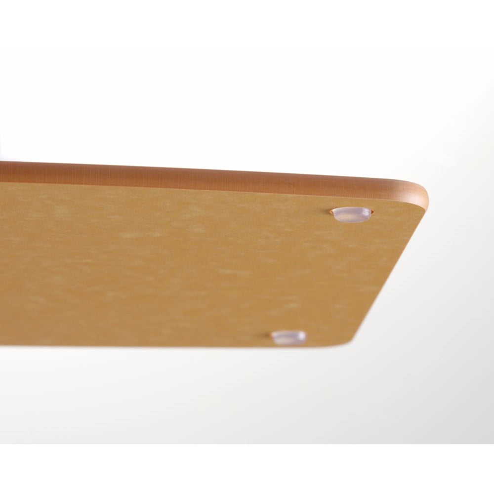 Hendi Snijplank antislip - vaatwasserbestendig -  bruin houtvezel - 44 x 32.5 cm