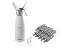 Hendi Slagroomspuit Hvid 950 ml + Slagroompatroner 10 stk.