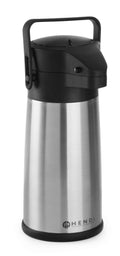Hendi Thermoskan med Pomp - Pompkan - Isoleerkan - 2.2 Liter
