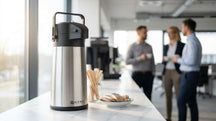 Hendi Thermoskan med Pomp - Pompkan - Isoleerkan - 2.2 Liter