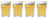 Hoegaarden Bierglazen Witbier 330 ml - 4 Stuks