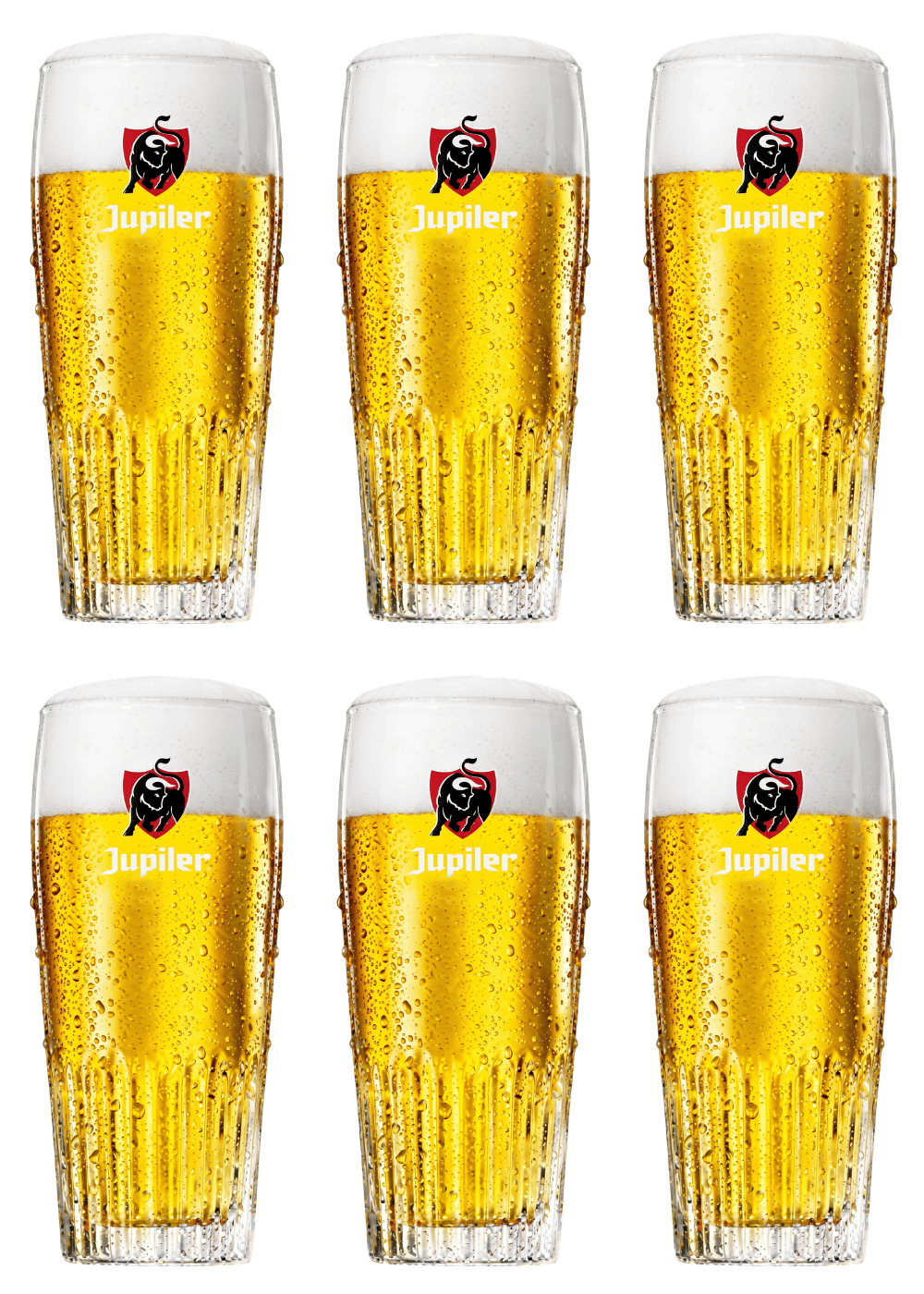 Jupiler Bierglas - 330 ml - 6 stk.