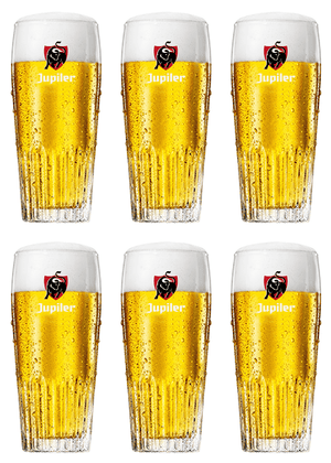 Jupiler Bierglas - 330 ml - 6 stk.