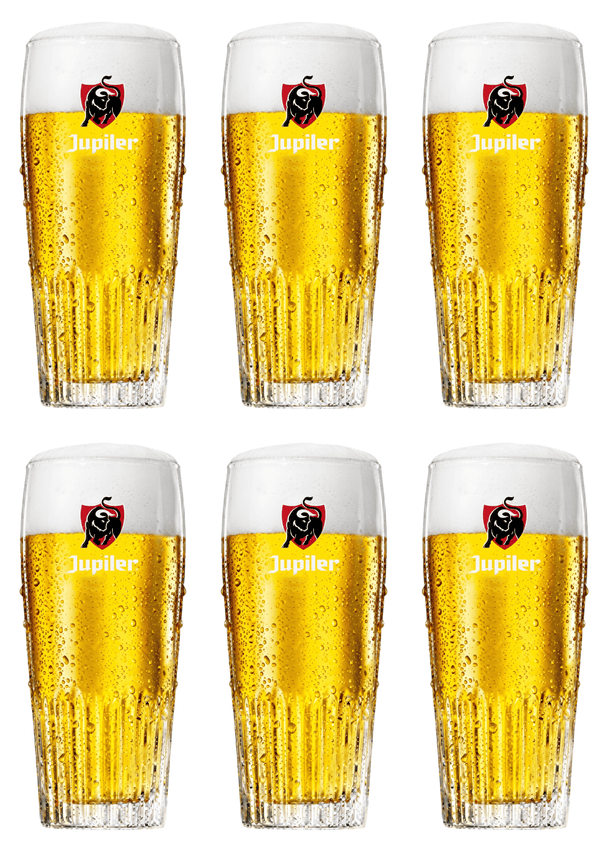 Jupiler Bierglas - 330 ml - 6 stk.