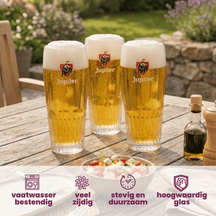 Jupiler Bierglas - 330 ml - 6 stk.