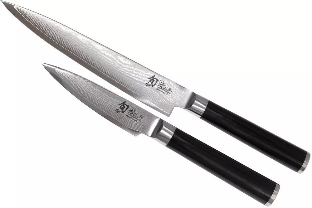 Kai Messenset Shun Classic - 32 lagers damaskstål - (Officemes + Universelt Mes) 2-delt - DMS-210