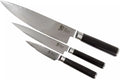 Kai Messenset Shun Classic - 32 lagers damaskusstål - (Officemes + Universelt kniv + Kokkekniv) 3-delt - DMS-300