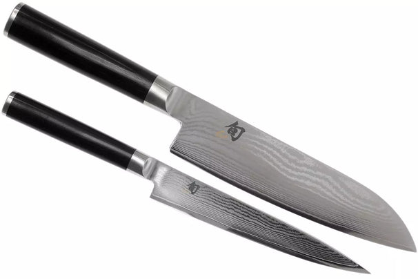 Kai Messenset Shun Classic - 32 lagers damaskstål - (Universelt kniv + Santoku kniv) 2-delt - DMS-230