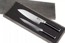 Kai Messenset Shun Classic - 32 lagers damaskstål - (Universelt kniv + Santoku kniv) 2-delt - DMS-230