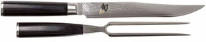 Kai Trancheerset Shun Classic - 32 lagers damaskstål - (Køkkenkniv + Gaffel) - 2-delt - DMS-200