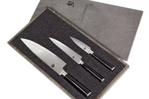 Kai Messenset Shun Classic - 32 lagers damaskusstål - (Officemes + Universelt kniv + Kokkekniv) 3-delt - DMS-300