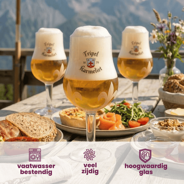 Karmeliet Ølglas 330 ml - 4 Styk