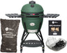 Keij Kamado BBQ Startersæt - Legend Large Green 21 inch - med Trækul, Tændblokke & Kulkurv