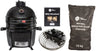 Keij Kamado BBQ Startersæt - Pro Compact Black 15 inch - med Trækul, Tændblokke & Kolenmand