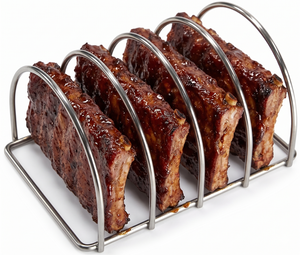 Keij Kamado BBQ Sparerib Rek Small - RVS - til 4 spareribs