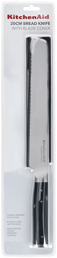 KitchenAid Brødkniv Gourmet 20 cm + Gratis knivbeskytter