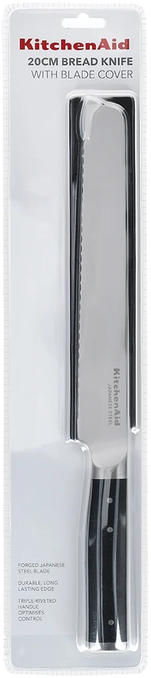 KitchenAid Brødkniv Gourmet 20 cm + Gratis knivbeskytter