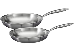 Cookinglife Stegepandssæt Superior Triply RVS 2-Delt ø 24 & 28 cm - egnet til alle varmekilder - uden non-stick belægning