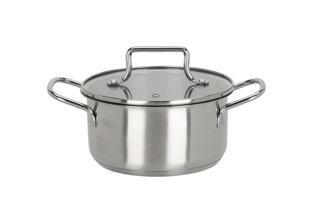 Kogepande Essential Steel RVS Ø 16 cm - 1,3 liter - egnet til alle varmekilder