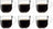 Leonardo Koffieglazen Napoli 280 ml - 6 styk