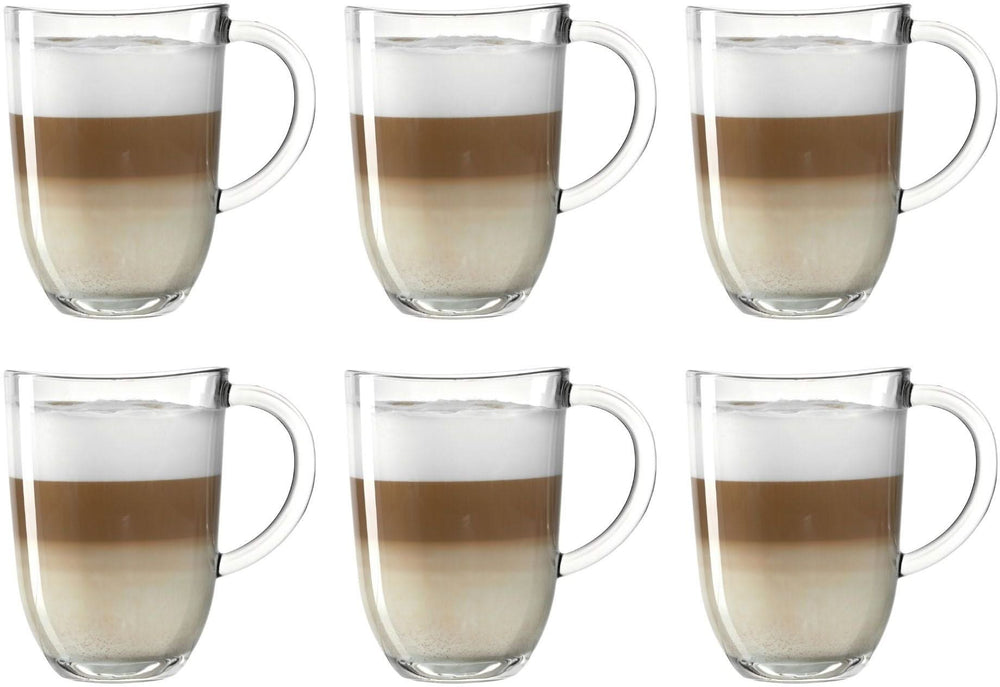 Leonardo Latte Macchiato Glas - Napoli 380 ml - 6 stk - Varmebestandig
