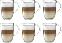 Leonardo Latte Macchiato Glas - Napoli 380 ml - 6 stk - Varmebestandig