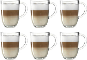 Leonardo Latte Macchiato Glas - Napoli 380 ml - 6 stk - Varmebestandig