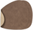 LIND DNA Placemats Nupo - Læder - Brun / Sand - dobbelt-sidet - Curved - 44 x 37 cm - 2 Styk