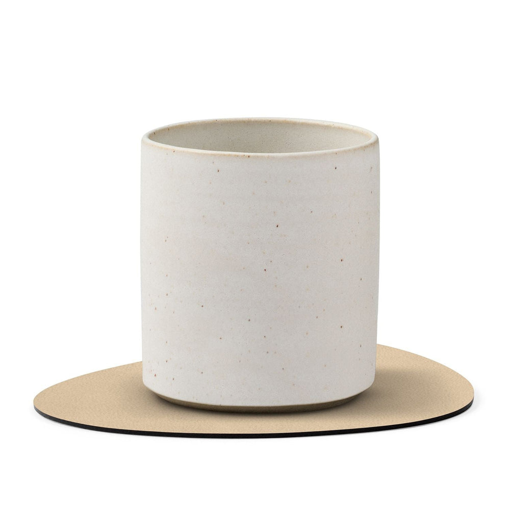 LIND DNA Underlag Nupo - Læder - Brun / Sand - dobbelt-sidet - 13 x 11 cm - 4 Styk