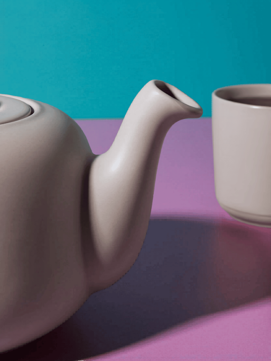 La Cafetière Teekande Classic Latte - Stentøj - 600 ml