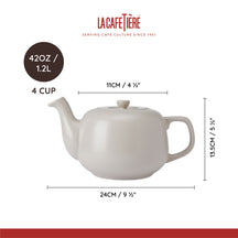 La Cafetière Teekande Classic Latte - Stentøj - 1.2 liter