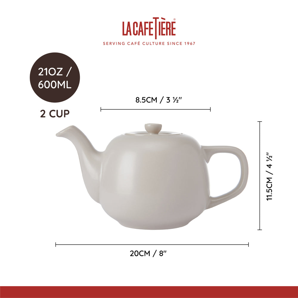 La Cafetière Teekande Classic Latte - Stentøj - 600 ml