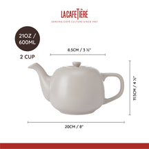 La Cafetière Teekande Classic Latte - Stentøj - 600 ml