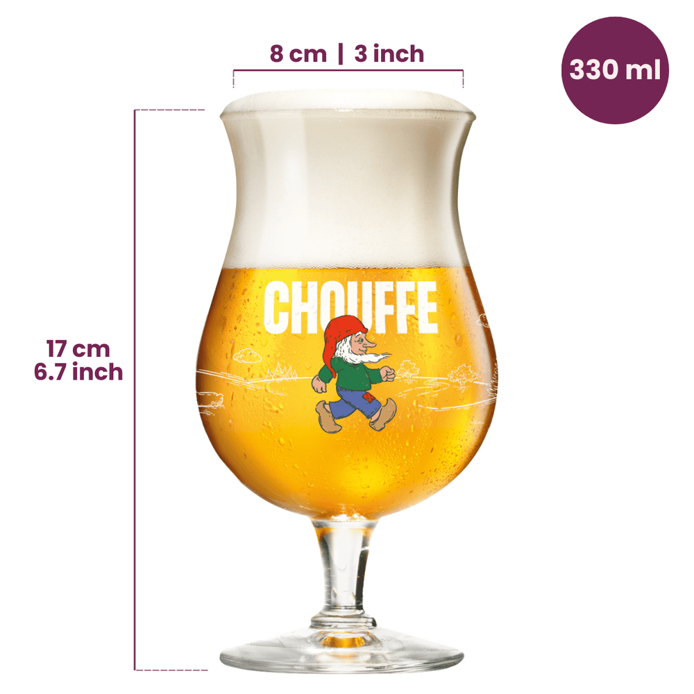 La Chouffe Bierglazen - 330 ml - 6 stuks