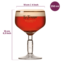 La Trappe Ølglas 250 ml - 4 Styk