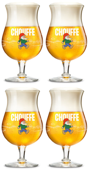 La Chouffe Bierglas 330 ml - 4 Styk