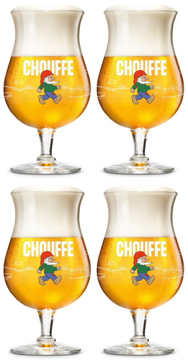 La Chouffe Bierglas 330 ml - 4 Styk