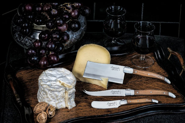 Laguiole Style De Vie Luxury Line Osteskærere Oliventræ 3 - delig