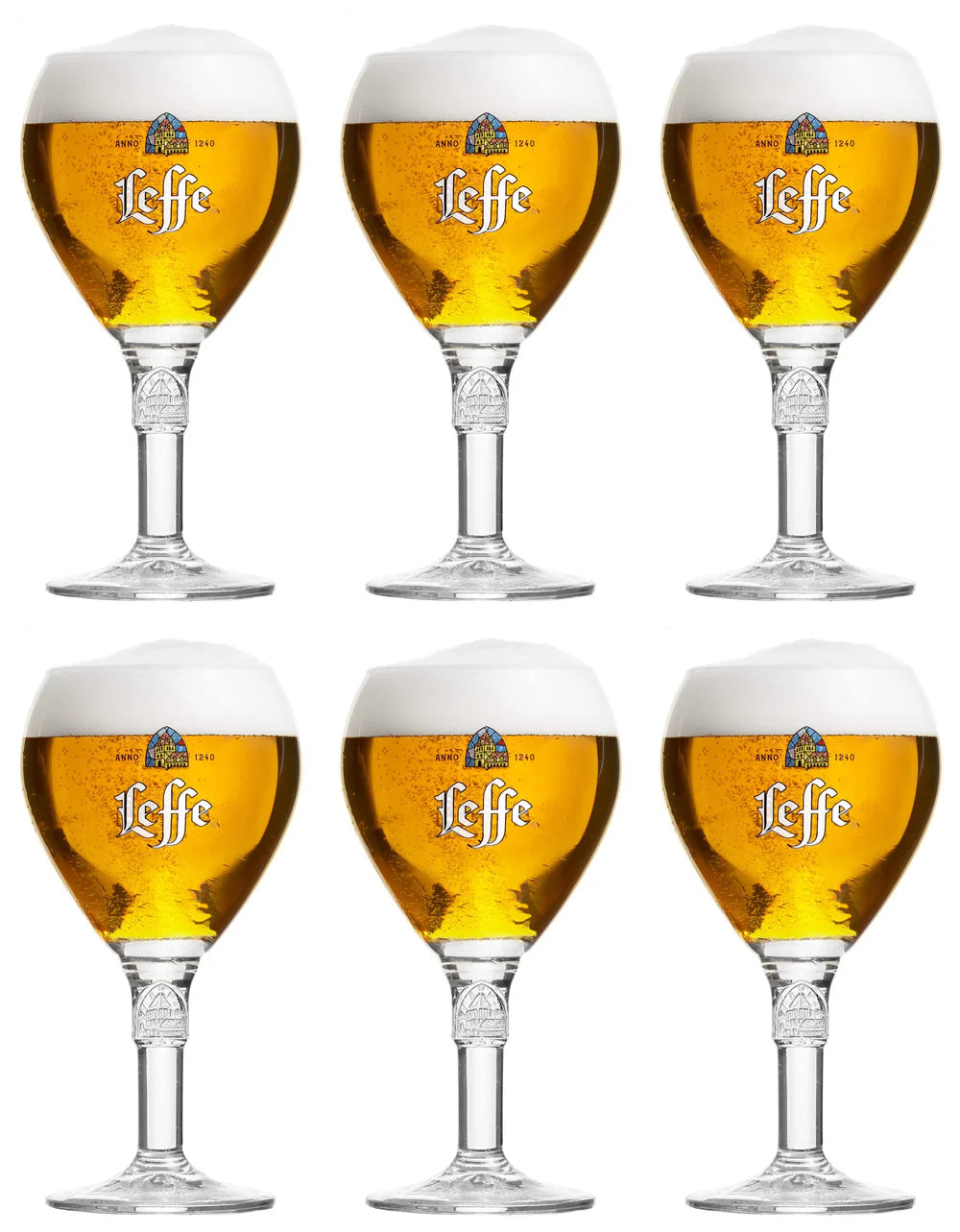 Leffe Bierglazen 250 ml - 6 Stuks
