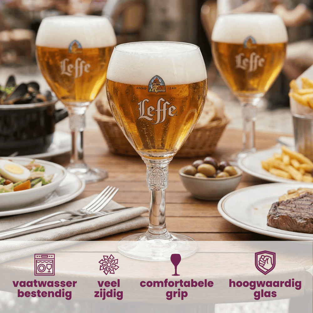 Leffe Bierglazen 250 ml - 6 Stuks