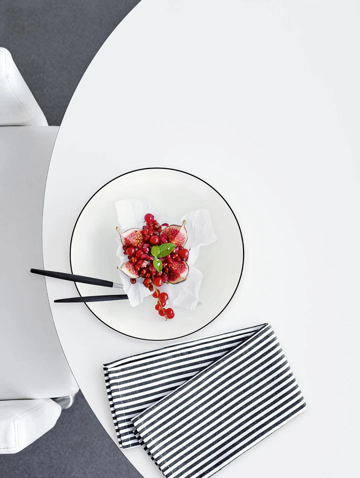 ASA Selection Morgenmadstallerkener / Desserttallerkener A Table Ligne Noire ø 21 cm - 4 Styk