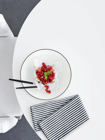 ASA Selection Morgenmadstallerkener / Desserttallerkener A Table Ligne Noire ø 21 cm - 4 Styk